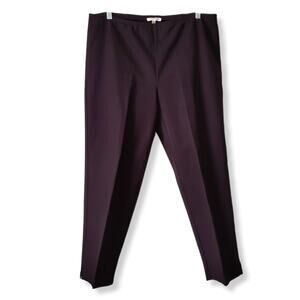 Eileen Fisher Stretch Twill Ankle Pants PL Fall Brown Neutral Organic Minimalist